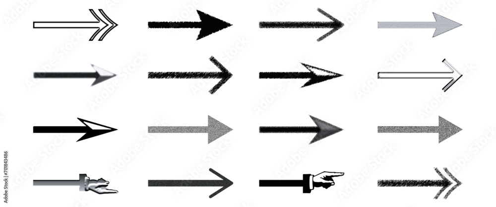 Big set of arrows vector illustration. Big set of arrows vector illustration.