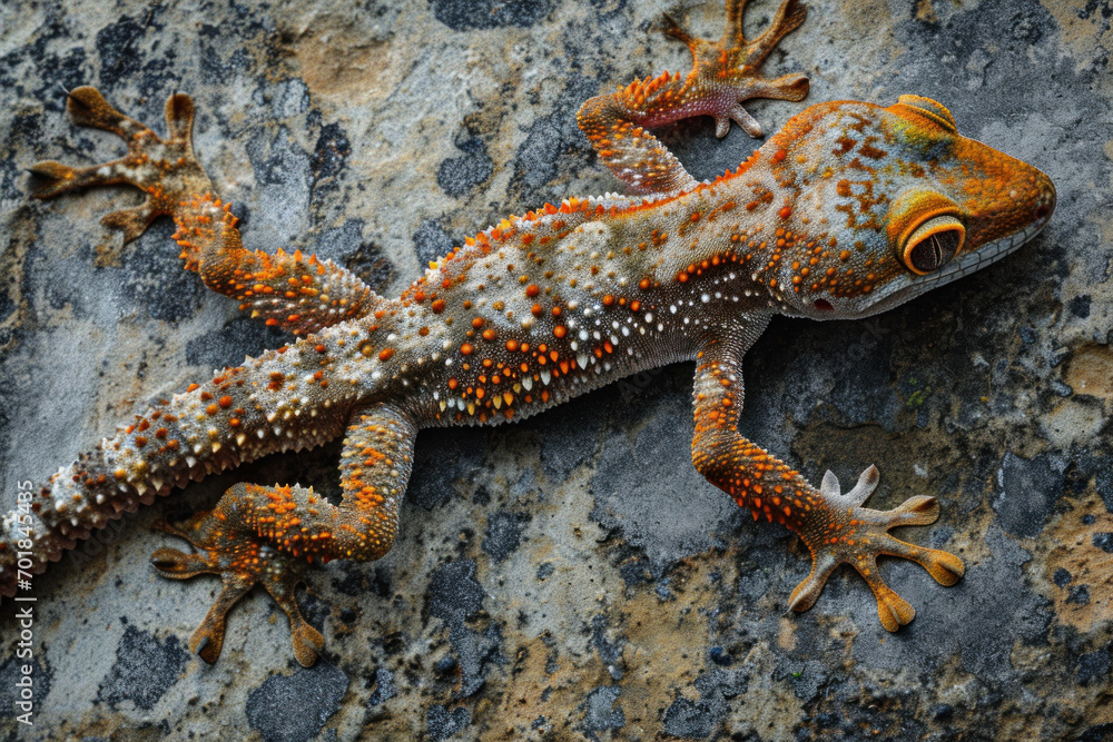 Obraz premium lizard on a rock