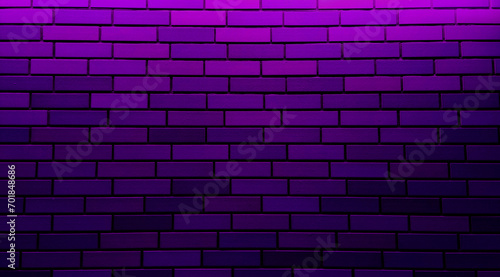 modern neon purple brick tile wall use as background with blank space for design. abstract violet ceramic tile background. futuristic tiles background to decorated art works.