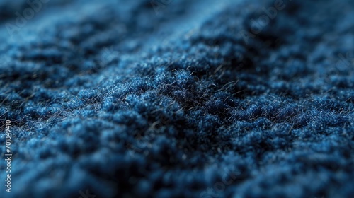 Blue Felt Texture: Macro Closeup Background for Textile and Design