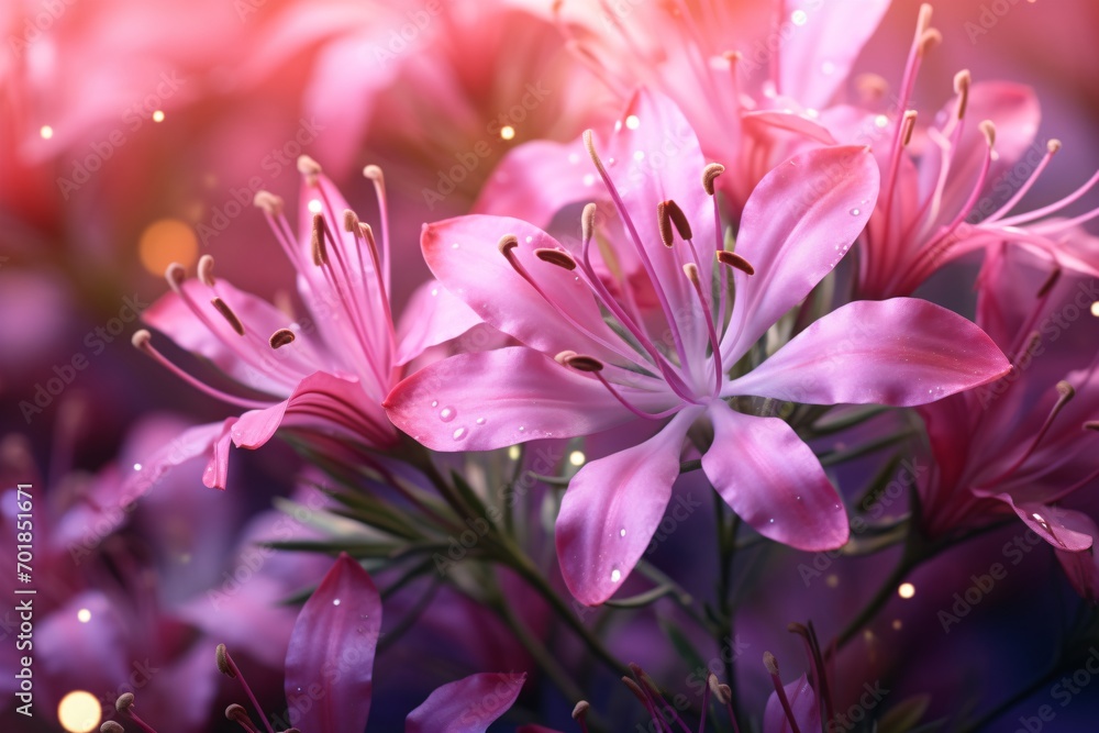 Fototapeta premium pink flowers in the garden