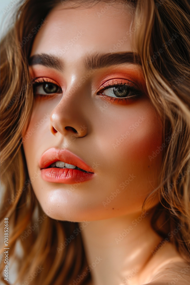 Sleek and Stylish: Model Makeup Shoot in Modern Salon