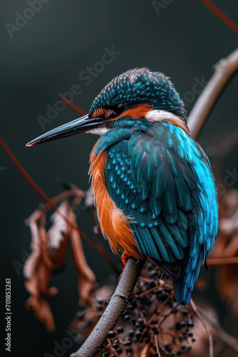 close up of a kingfisher