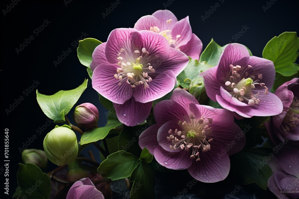 Fototapeta premium pink and purple orchid