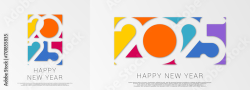 Happy new year  - best wishes 2025 - vector for poster,  banner, greeting and new year 2025 celebration.