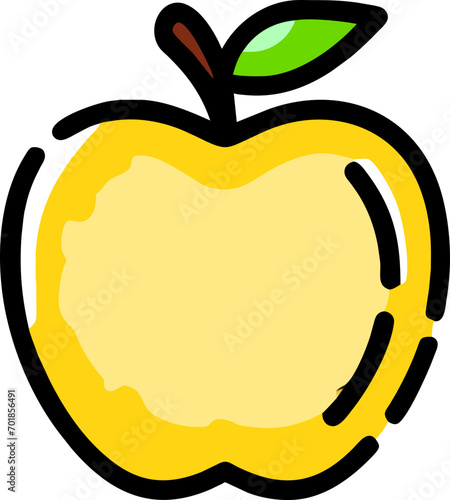 vector illustration of an apple icon