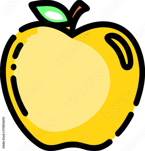vector illustration of an apple icon