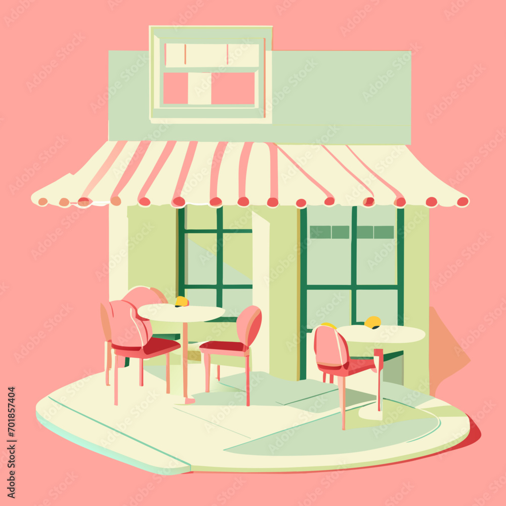 vector illustration of a coffee shop