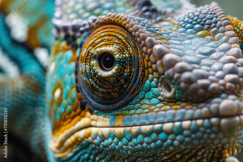 close up of a chameleon