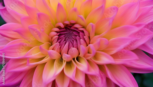 A Single bright colour Dahlia flower