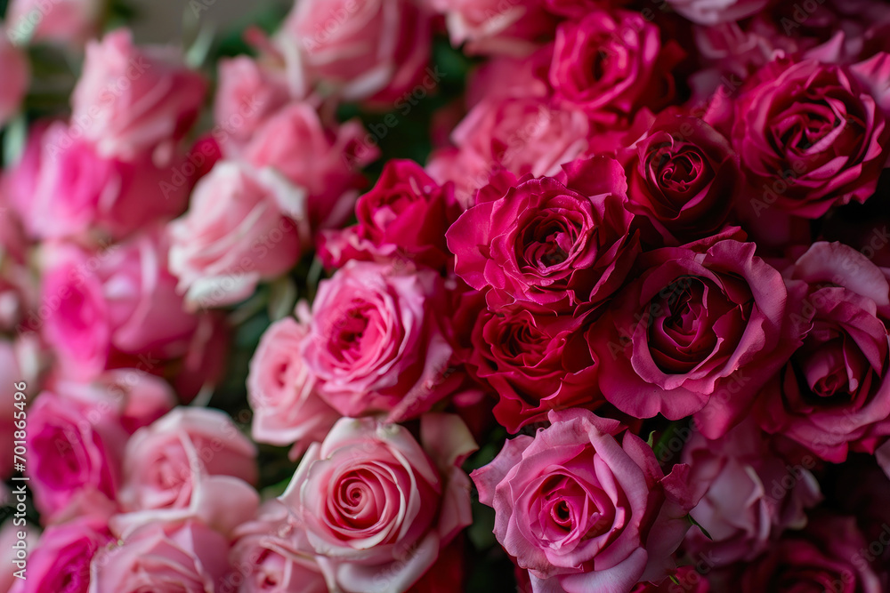 Floral Symphony: Pink Gradient Bliss
