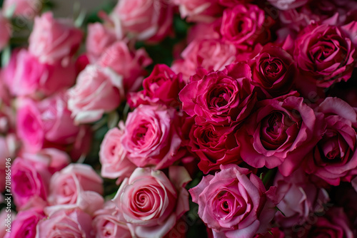 Floral Symphony  Pink Gradient Bliss