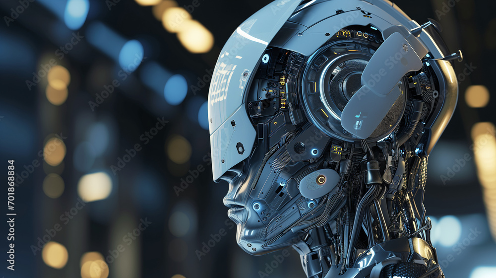 printed circuit board with processor robot, artificial intelligence ai concept visualization technology neuron background printed circuit board with processor robot, artificial intelligence ai concept visualization technology neuron background