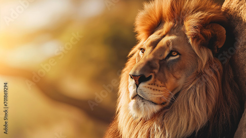 close up portrait of a lion © PiTeRoVs