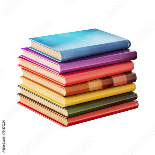 Wallpaper Mural stack of colorful books Torontodigital.ca