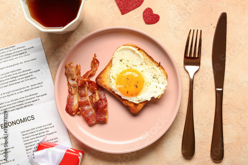 Composition with tasty baco...