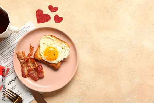 Composition with tasty baco...