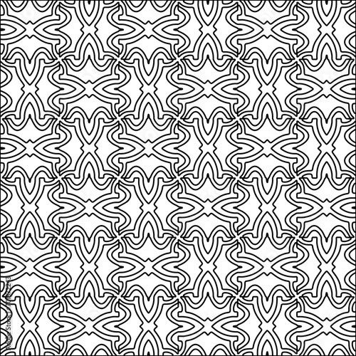 Abstract shapes.Abstract patterns from lines.White wallpaper. Vector graphics for design, textile, decoration, cover, wallpaper, web background, wrapping paper, fabric, packaging.Repeating pattern.