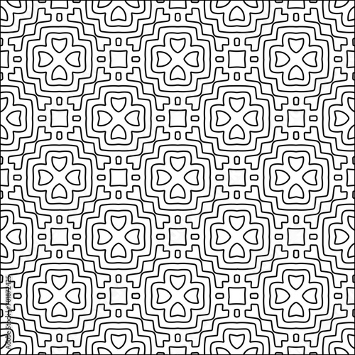 Abstract shapes.Abstract patterns from lines.White wallpaper. Vector graphics for design, textile, decoration, cover, wallpaper, web background, wrapping paper, fabric, packaging.Repeating pattern.