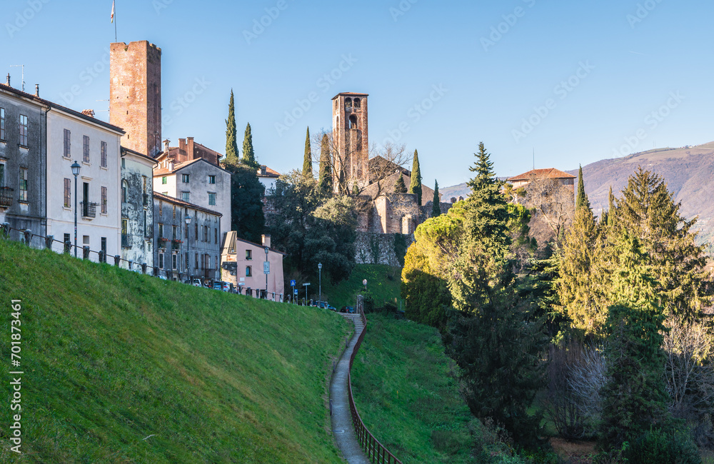 Bassano del Grappa village, cityscape, northern Italy,Vicenza province,Italy