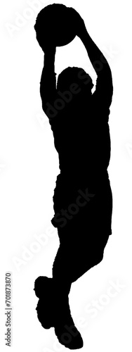 Dunking the basketball vector