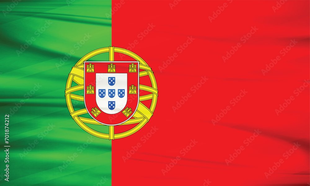 Illustration of Portugal Flag and Editable vector Portugal Country Flag