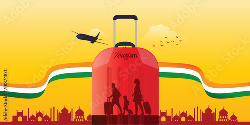 Editable vector image of National Tourism Day can be used for banners, posters, social media and print media.