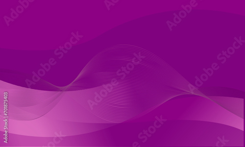 Abstract pink background with flowing line. Vector illustration