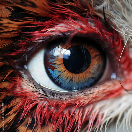 close up of a eye, ai generated. © RZ