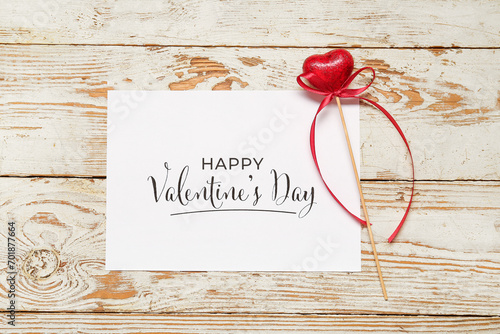 Card with text HAPPY VALENT...
