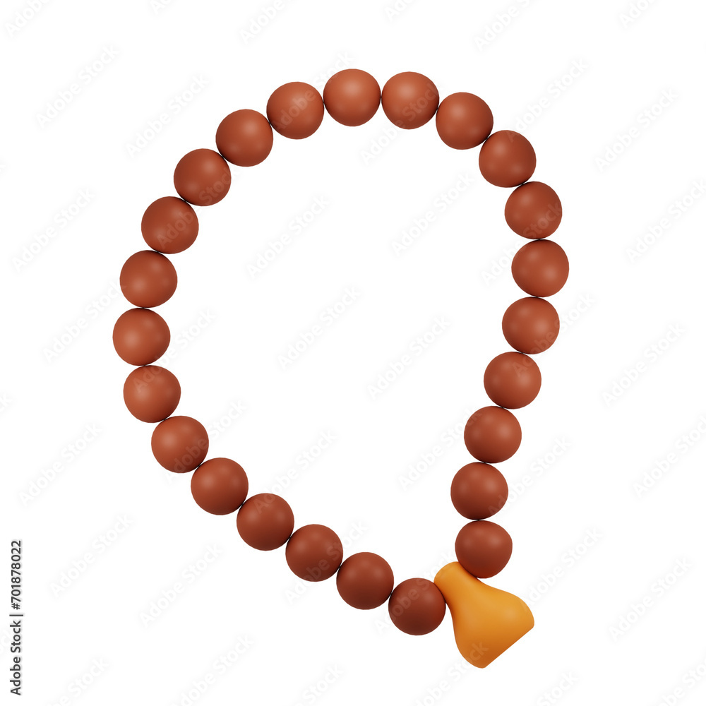 Obraz premium Rosary 3d illustration