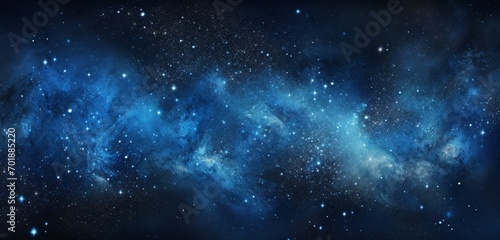 Cosmic starry night sky design on a 3D wall texture photo