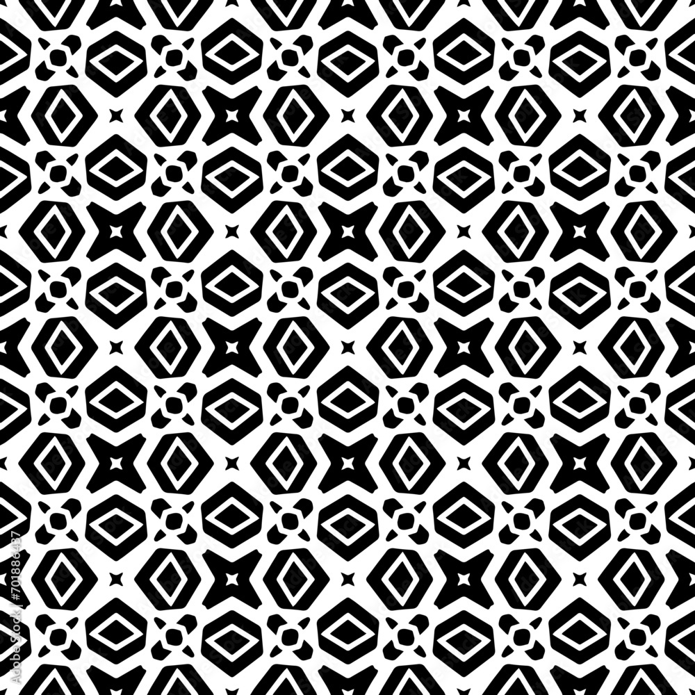 
Abstract Shapes.Vector seamless black and white pattern.Design element for prints, decoration, cover, textile, digital wallpaper, web background, wrapping paper, clothing, fabric, packaging, cards.