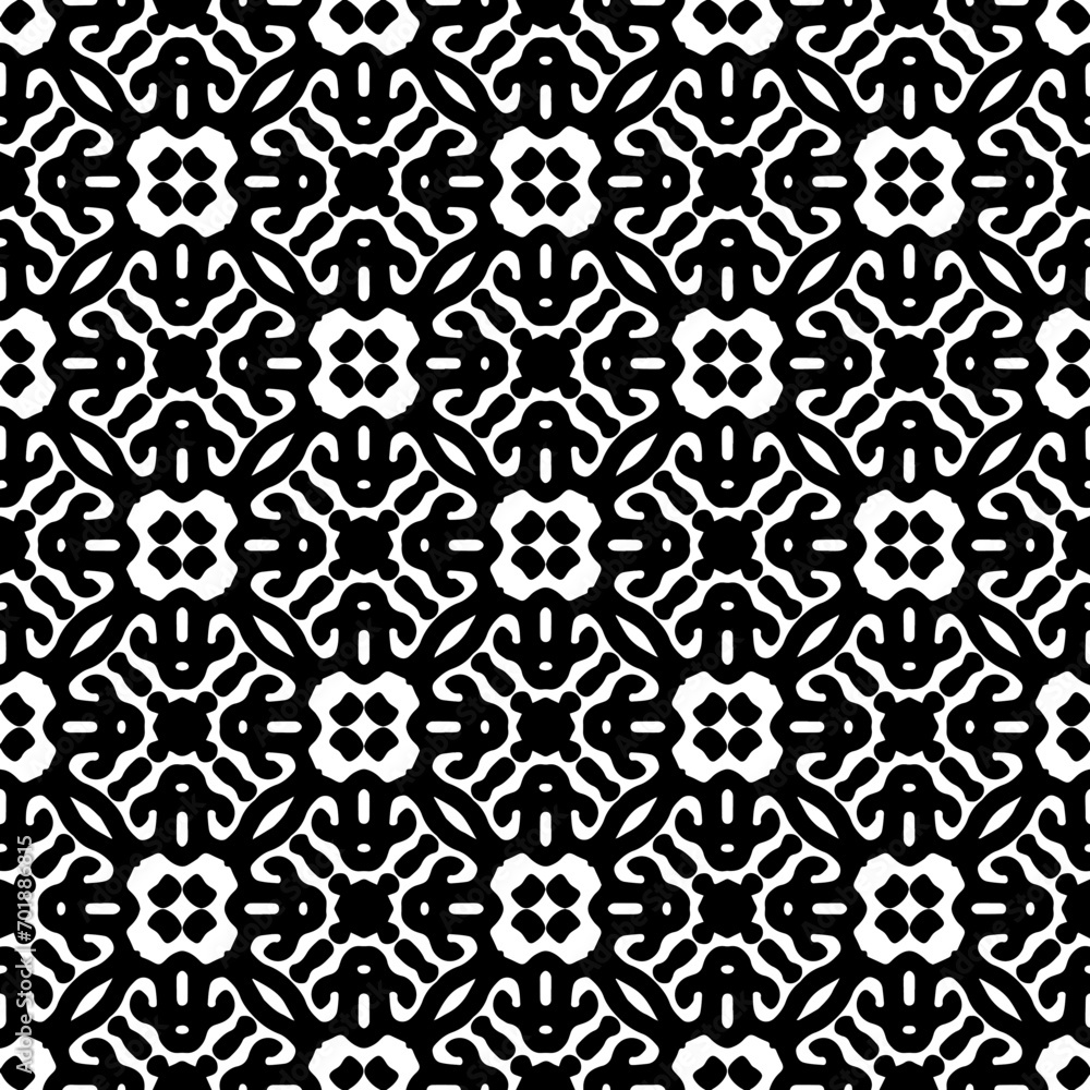 Abstract Shapes.Vector seamless black and white pattern.Design element for prints, decoration, cover, textile, digital wallpaper, web background, wrapping paper, clothing, fabric, packaging, cards.
Abstract Shapes.Vector seamless black and white pattern.Design element for prints, decoration, cover, textile, digital wallpaper, web background, wrapping paper, clothing, fabric, packaging, cards.