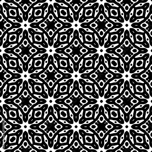  Abstract Shapes.Vector seamless black and white pattern.Design element for prints, decoration, cover, textile, digital wallpaper, web background, wrapping paper, clothing, fabric, packaging, cards.