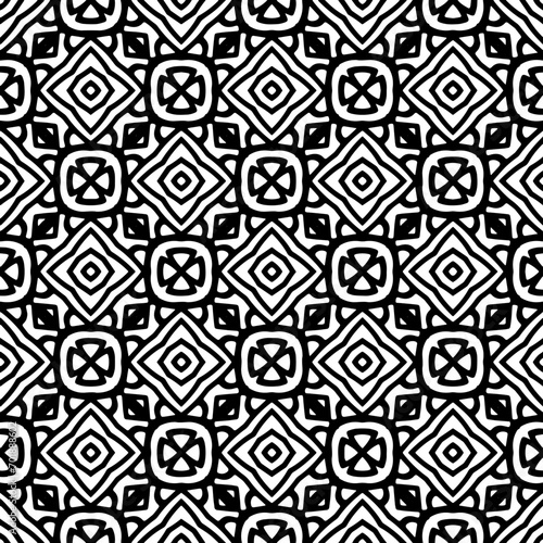  Abstract Shapes.Vector seamless black and white pattern.Design element for prints, decoration, cover, textile, digital wallpaper, web background, wrapping paper, clothing, fabric, packaging, cards.