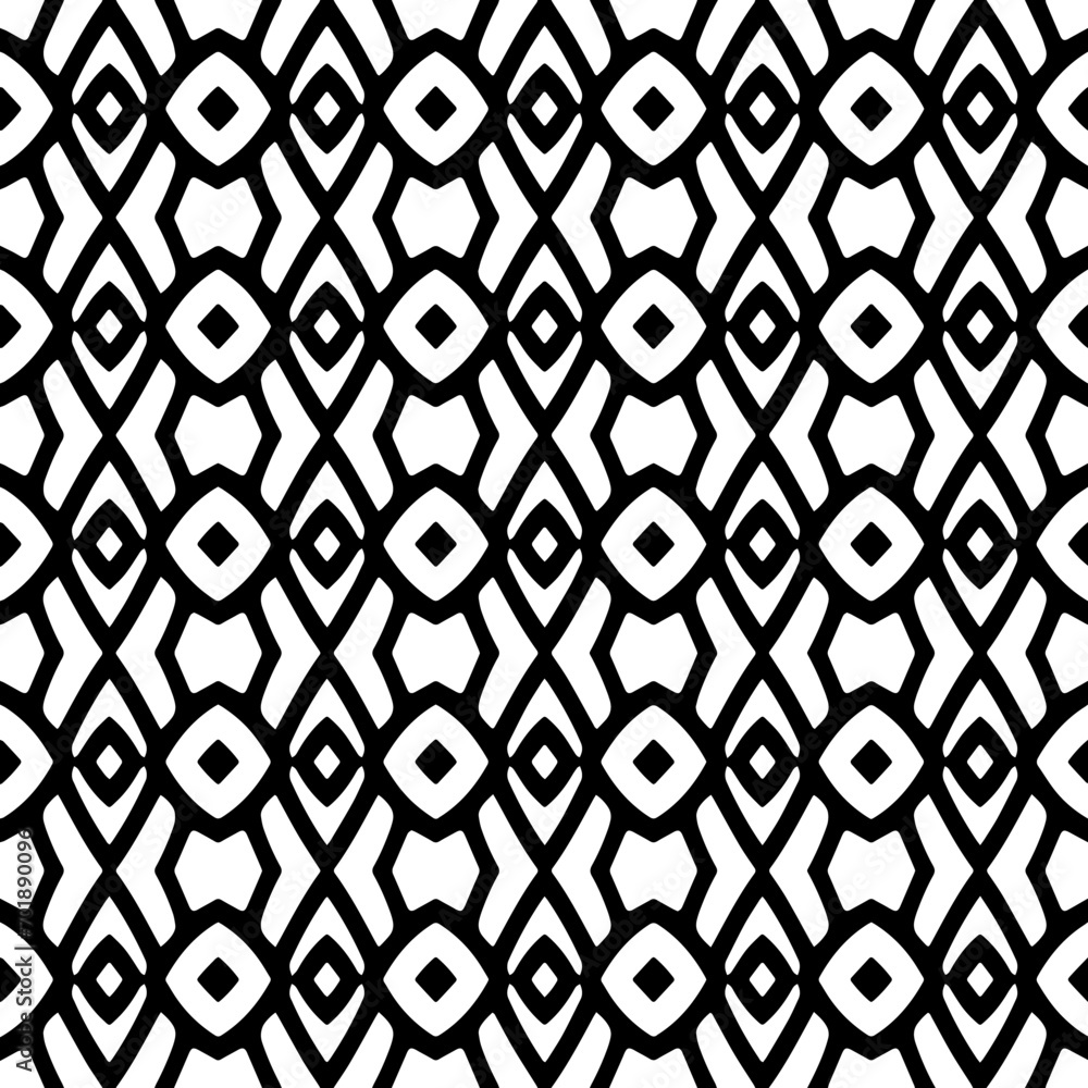 Abstract Shapes.Vector seamless black and white pattern.Design element for prints, decoration, cover, textile, digital wallpaper, web background, wrapping paper, clothing, fabric, packaging, cards. Abstract Shapes.Vector seamless black and white pattern.Design element for prints, decoration, cover, textile, digital wallpaper, web background, wrapping paper, clothing, fabric, packaging, cards.