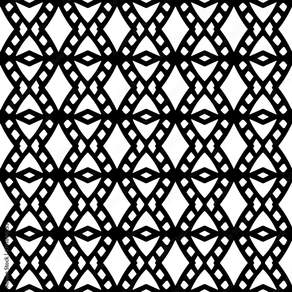 Abstract Shapes.Vector seamless black and white pattern.Design element for prints, decoration, cover, textile, digital wallpaper, web background, wrapping paper, clothing, fabric, packaging, cards. Abstract Shapes.Vector seamless black and white pattern.Design element for prints, decoration, cover, textile, digital wallpaper, web background, wrapping paper, clothing, fabric, packaging, cards.