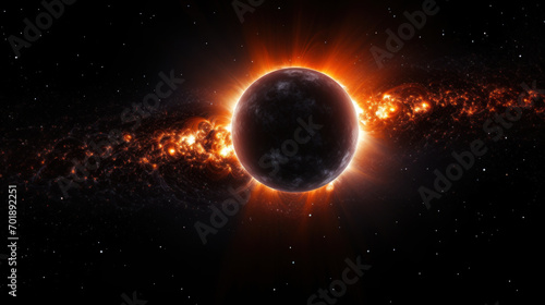 Black hole or neuron star fantasy image