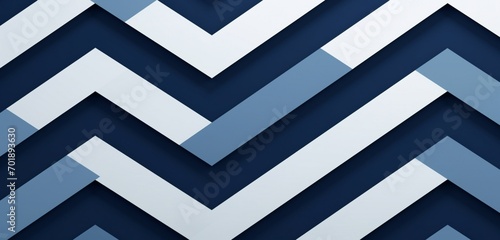 Abstract digital pixel design with a chevron pattern in navy and white on a 3D textured wall, embodying abstract digital pixel design