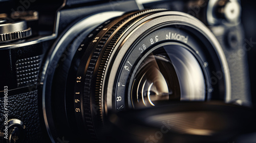 A close up of a lensed digital camera. © Data