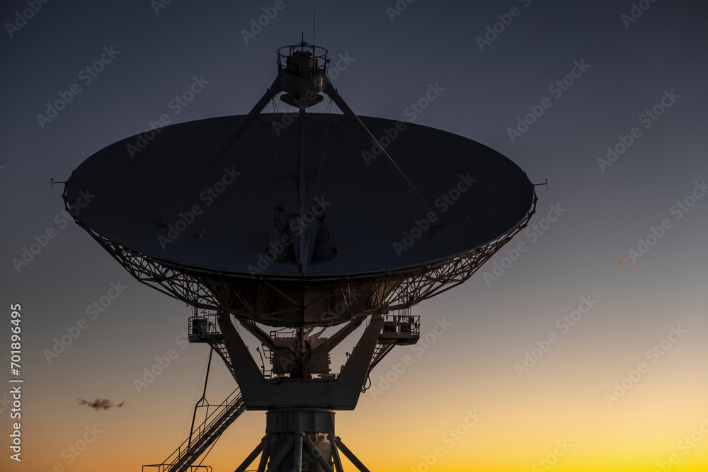 4K Ultra HD Image of Single Satellite Dish Antenna Against Sunset Sky 4K Ultra HD Image of Single Satellite Dish Antenna Against Sunset Sky