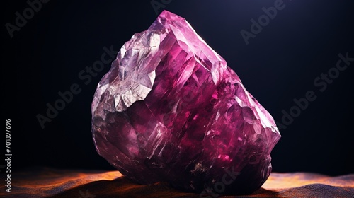 An ultra HD 4K image of a rare Taaffeite gemstone, set against a background that complements its unique characteristics