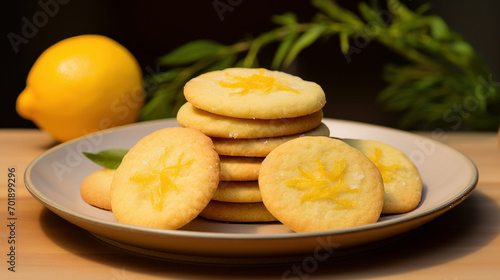 Zesty bliss of lemon zest cookies