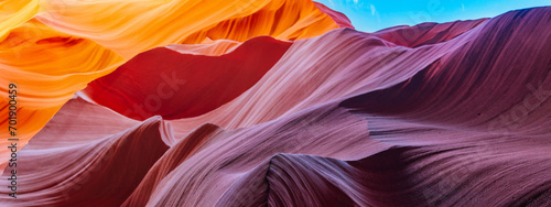 abstract background in famous antelope canyon near page arizona, usa