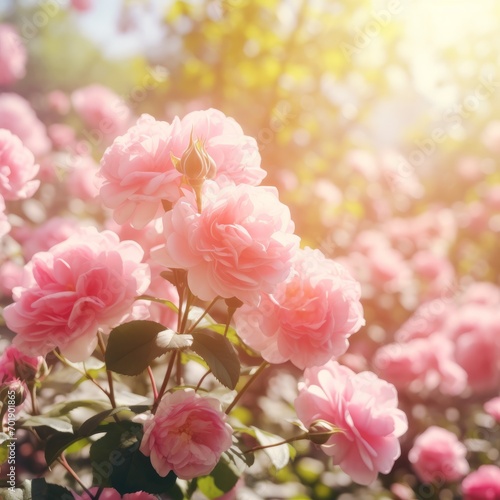 Bloom-Filled City Pink Rose Field