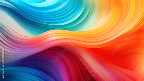 A stunning 3D render of an abstract multicolor