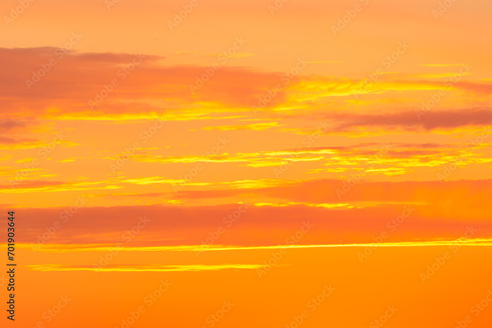 Sunset sky with sunset clouds and watercolor sky