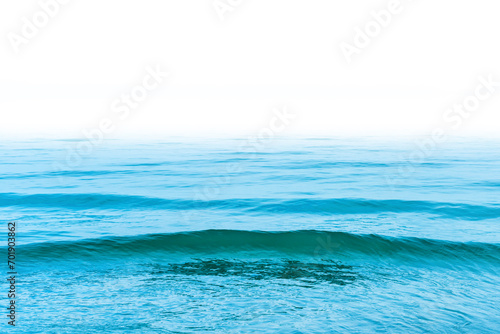 Blue sea water for your design isolated on white background