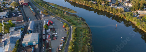 4K Ultra HD Image of Napa Downtown Building with Napa River Reflection - Riverside Charm